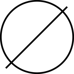 Geometric shape. Round icon. Linear style.