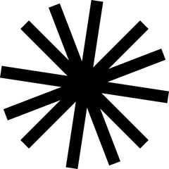 Geometric shape. Shine icon. Linear style.