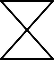 Geometric shape. Linear style. Triangle icon.