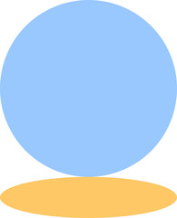 Circle icon. Memphis shape. Geometric shape.