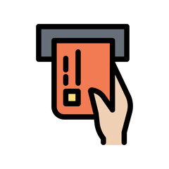 Insert atm card icon