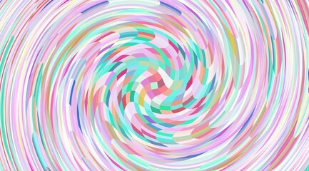 psychedelic wave : A colorful swirl of shapes and colors. The colors are bright and vibrant, creating a sense of energy and movement. The swirl seems to be in motion.