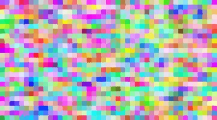 A colorful image of blocks of different colors. The blocks are arranged in a way that creates a pattern. The image has a vibrant and playful mood, with the colors