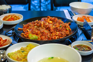 Korean spicy stir fried pork