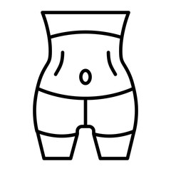Waist line icon