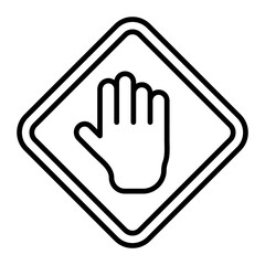 Obraz premium Authorized Personnel Only line icon