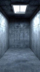 Fototapeta premium Concrete Room with Single Window