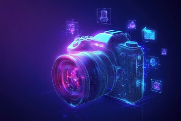 World Photography Day with World Map Background, photographer taking photo. World Photography Day social media banner and instagram banner post design