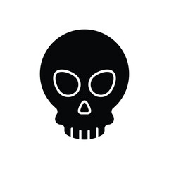 Skull vector icon