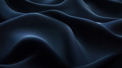 Obraz premium A smooth, dark fabric with gentle waves creating an elegant texture.