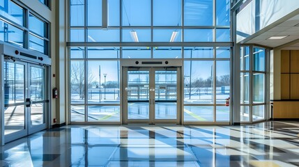 School Entrance, Symbolizing Fresh Start Day