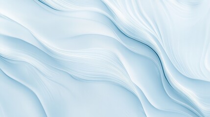Fototapeta premium A smooth, flowing abstract design in soft blue tones, evoking tranquility and elegance.