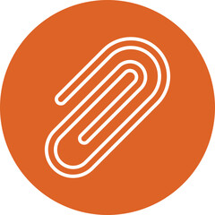 Attach File line circle icon