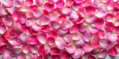Fototapeta premium A Close-Up of Delicate Pink Rose Petals, Floral Background, Rose Petals Texture, Flower Detail, Rose Petals , Floral , Love