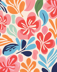 Vibrant Floral Abstract