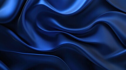 A smooth, flowing blue fabric texture creating a sense of elegance and depth.