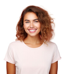 Fototapeta premium PNG Portrait t-shirt adult women.
