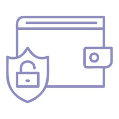 Secure Wallet Outline Icon