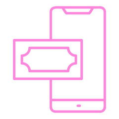 Mobile Payment Outline Icon