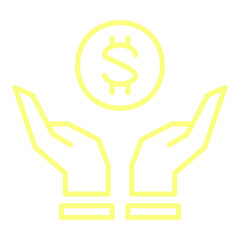 Protecting Your Finances Outline Icon