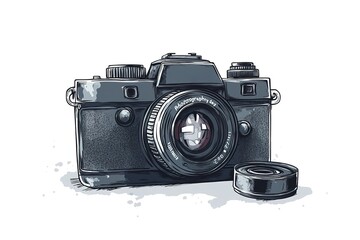 World Photography Day with World Map Background, photographer taking photo. World Photography Day social media banner and instagram banner post design