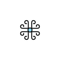 Obraz premium Snowflake icon