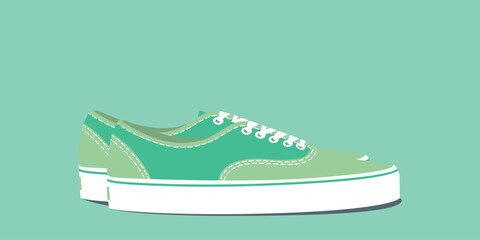 colorful sneakers shoes set vector design