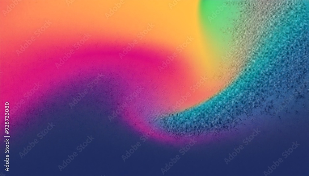Poster abstract trendy colorful gradient background with noisy grain texture, vibrant and modern design ele