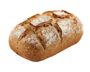 A bread isolated on white transparent background