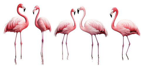 Fototapeta premium PNG Flamingo animal bird spoonbill.