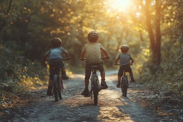 Family Bicycle Ride, Generative AI