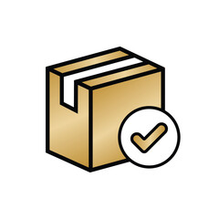 Product thin line icon set. Containing package, parcel, packet, gift, delivery cardboard box, recommendation, top seller, open shipping box or unboxing, carton boxes, brand. Vector illustration