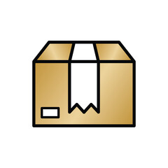 Product thin line icon set. Containing package, parcel, packet, gift, delivery cardboard box, recommendation, top seller, open shipping box or unboxing, carton boxes, brand. Vector illustration