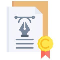 Copyrighted Graphic Design Icon