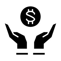 Protecting Your Finances Glyph Icon