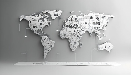Mockup world map
