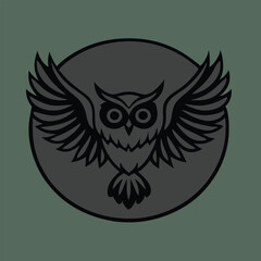 Owl vector for logo, template etc