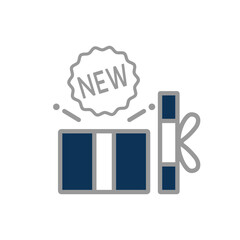 Product thin line icon set. Containing package, parcel, packet, gift, delivery cardboard box, recommendation, top seller, open shipping box or unboxing, carton boxes, brand. Vector illustration