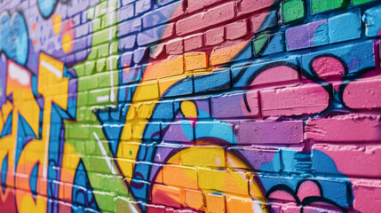 Barefoot Graffiti in Vibrant Colors
