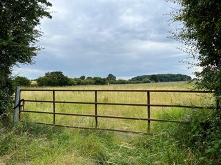 Fototapeta premium Arable fields in Derbyshire, UK