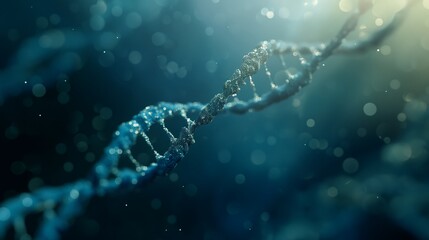 Obraz premium DNA molecule structure background. Abstract blur illustration