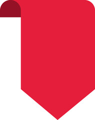 Price tag symbol. Ribbon banner. Flat style.