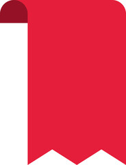 Price tag icon. Flat sign. Ribbon banner.