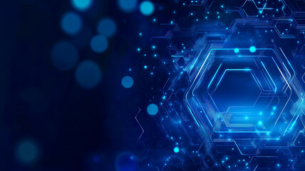 Obraz premium Neue Technologien, Hintergrund in Blau