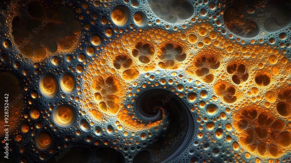 Poster captivating fractal art piece with infinitely complex intricate and visually stunning patterns in a 