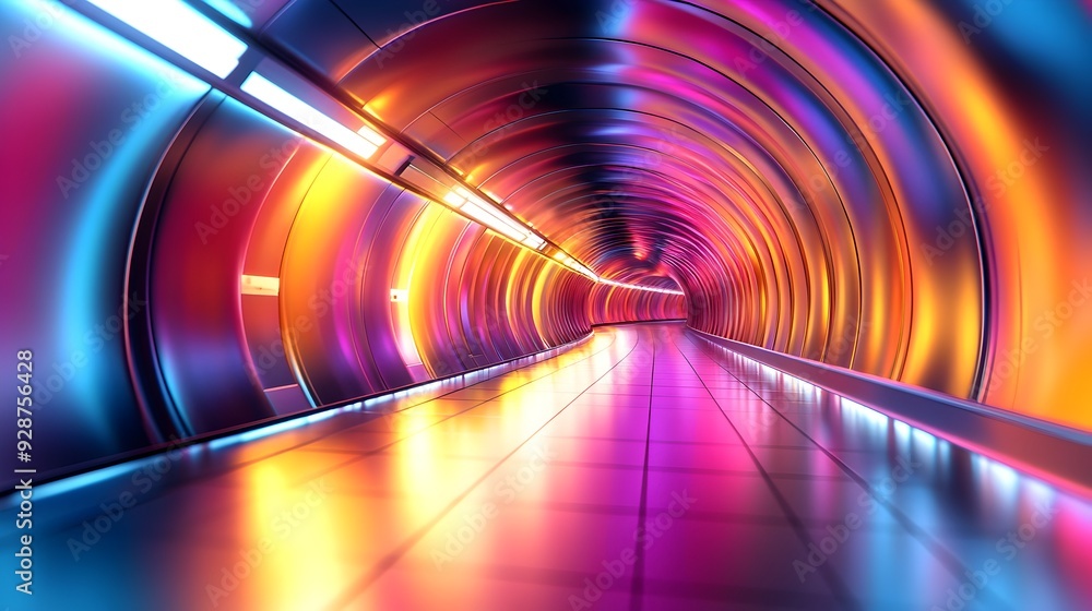 Poster vibrant and digital visualization showcasing modern business and finance concepts with a bright colo