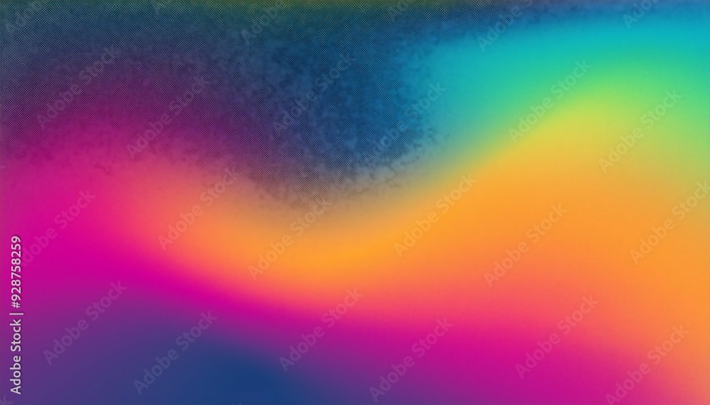 Poster abstract trendy colorful gradient background with noisy grain texture, vibrant and modern design ele