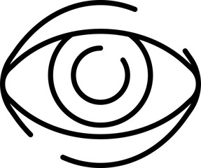 Eye icon. Vision symbol. Linear style.
