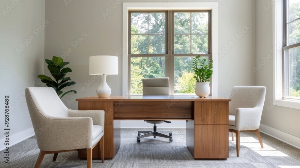 Poster personalized diy office decor ideas with blurred background optimize your workspace with stylish and