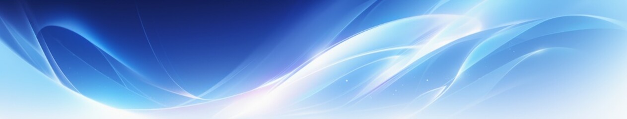 In the Abstract Blue Studio, a Businessman Illuminated by Spotlights Represents the Modern Design Concept and the Creative Space of Copywriting.